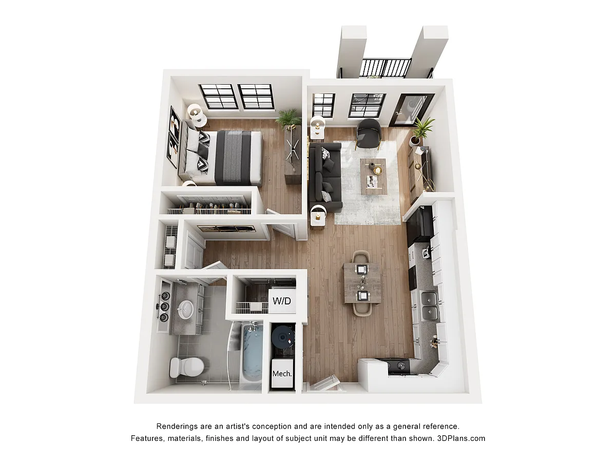 Floor plan One Bedroom