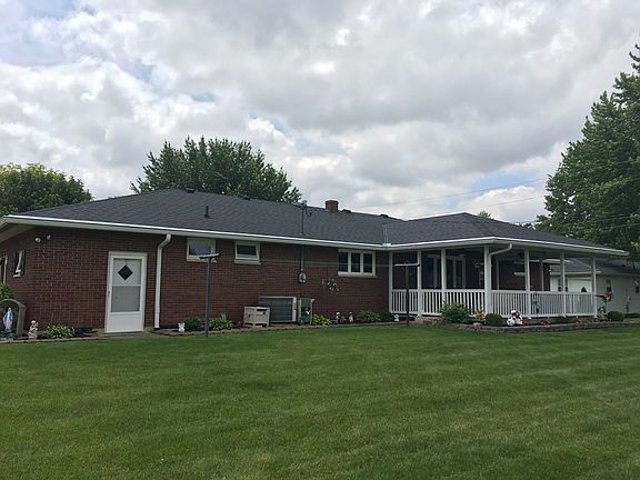 Back of house w/ large yard