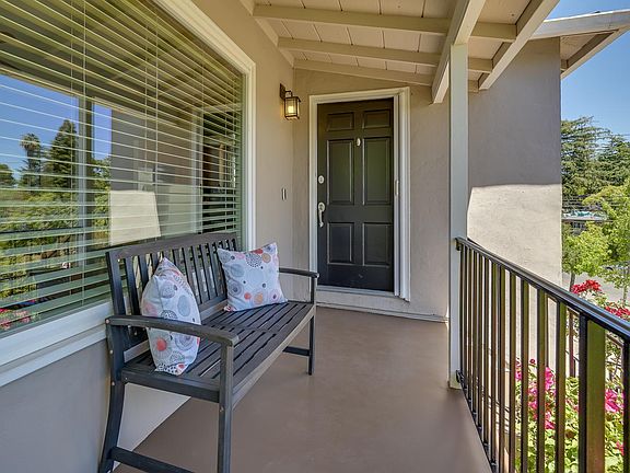 Cozy porch with a view.