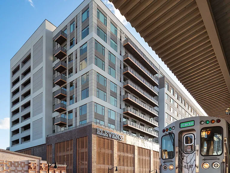 Eleven33 rises in the heart of Oak Park, just steps from the CTA Green Line blending modern architecture with unbeatable access to the city.
