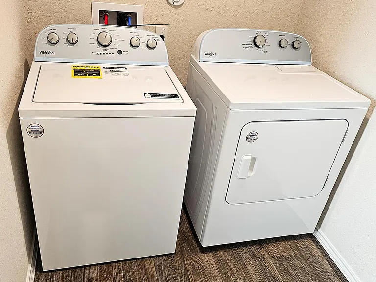 Washer and Dryer Included.