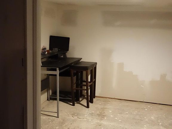 room in basement perfect for an office