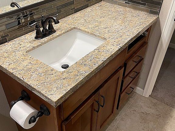 Upstairs guest bathroom 