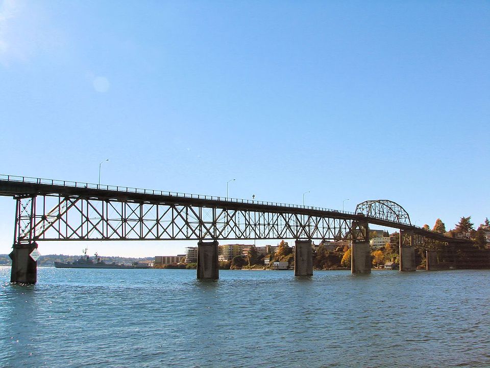 View of Manette bridge and Port Washington Narrows. 