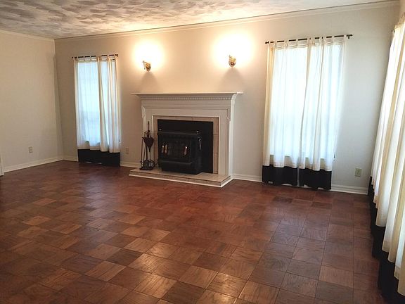 Living Room with wood burning stove