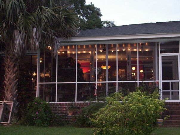 Porch at dusk