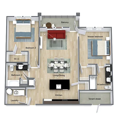 Floor plan Queen