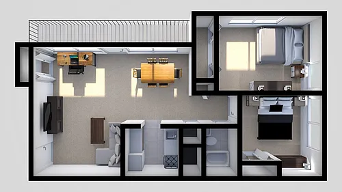 Floor plan Two Bedroom