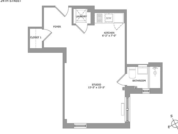2nd image of 220 W 24th St APT 4M