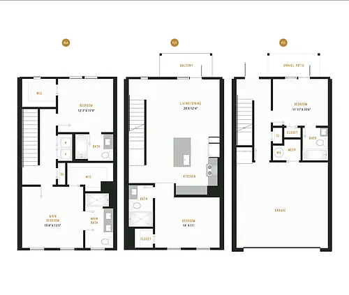 Floor plan Townhome - D