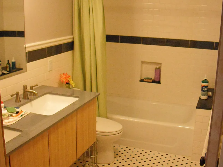 Third floor bath, Toto fixtures, marble vanity