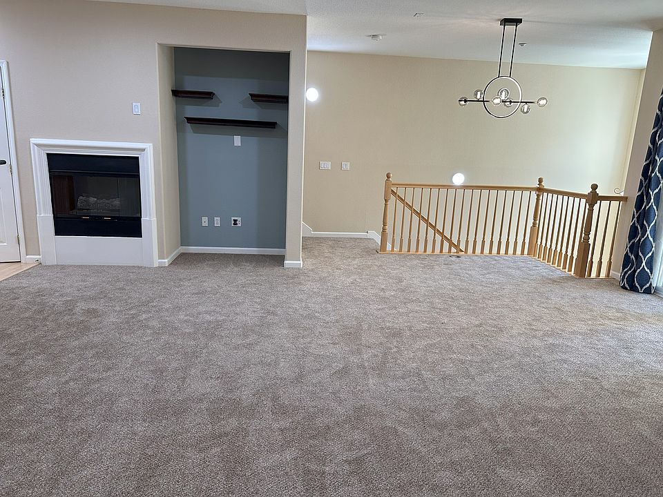 Living Room space with brand new carpet throughout
