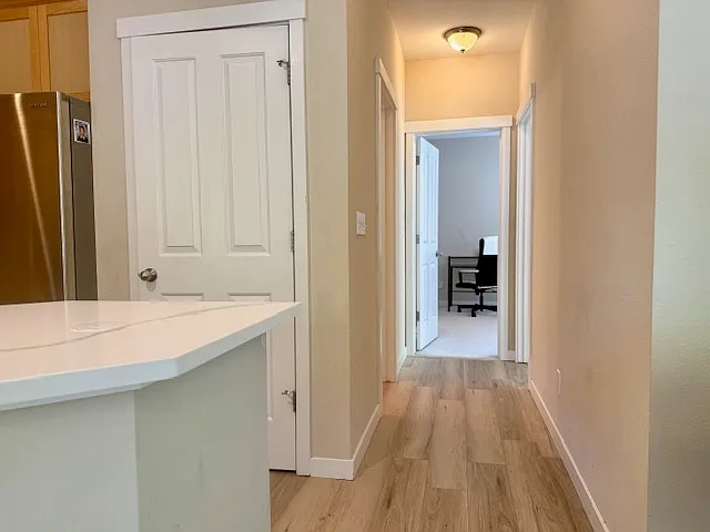 Upgraded kitchen countertop, backsplash and flooring