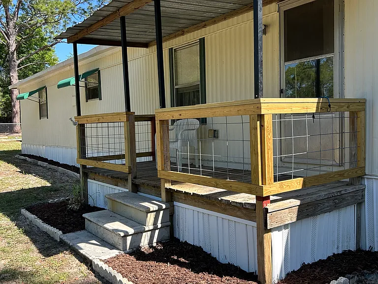 Front porch facing pasture