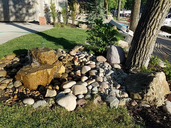 Rock Fountain in Front