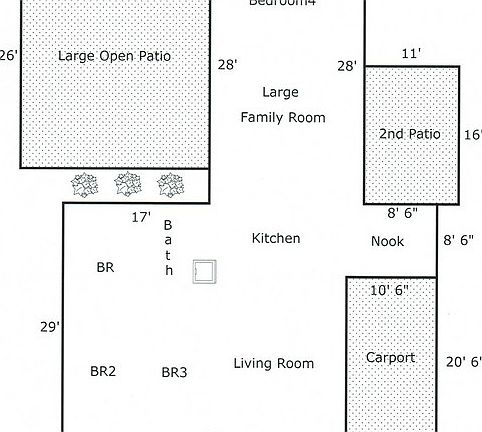 Building Sketch
						:
						Home is set up for a growing family, a mature couple, or an investor, with 4 brs