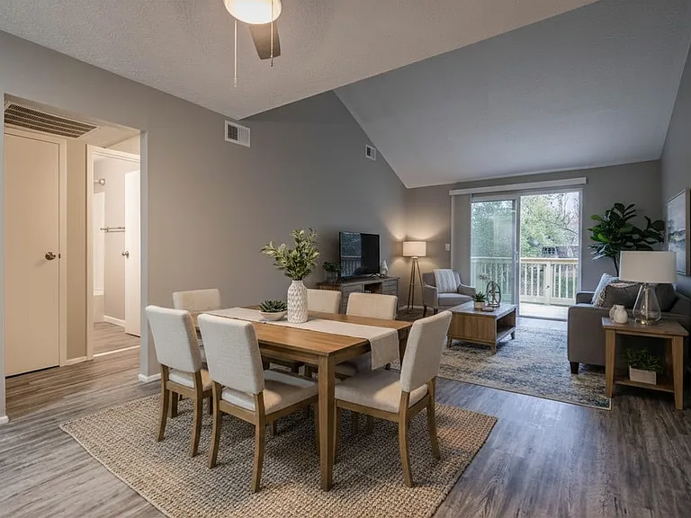 furnished living room