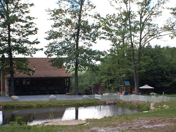 Fresh, clean spring-fed pond with fish.