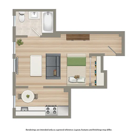 Floor plan Studio A