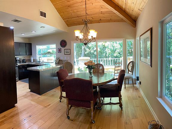 Balcony off of dining room.