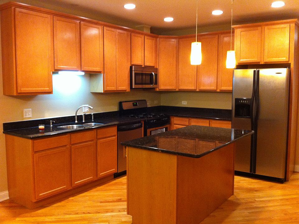 Kitchen with granite countertops and s/s appliances
