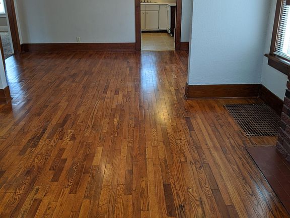 Living room looking through dining room to the kitchen