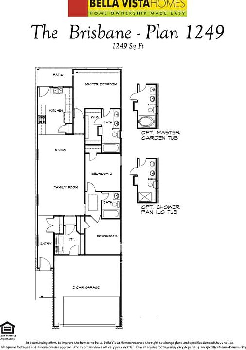 Floorplan with options
