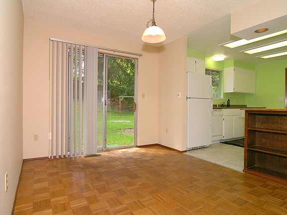 Dining room leads out to *HUGE* mostly level backyard
