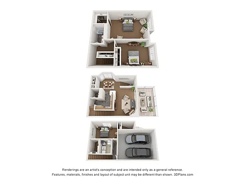 Floor plan Exterior Townhome 2