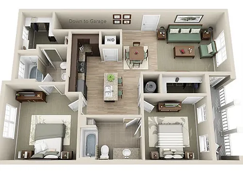 Floor plan CAR - Colony/Carriage House