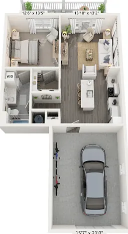 A2 floor plan Town Center at Berry Farms