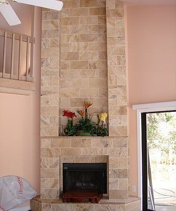 Marble fireplace