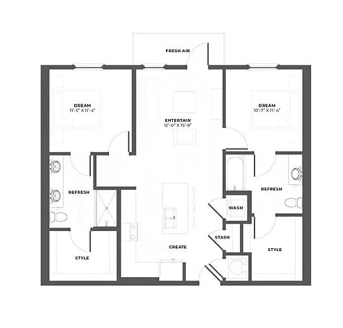 Floor plan B1