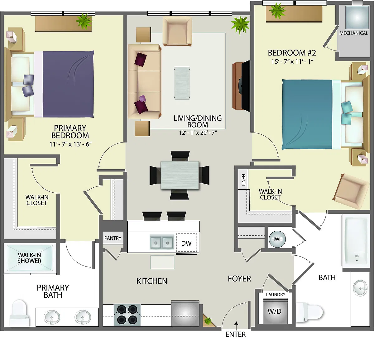 Floor plan 2D-X