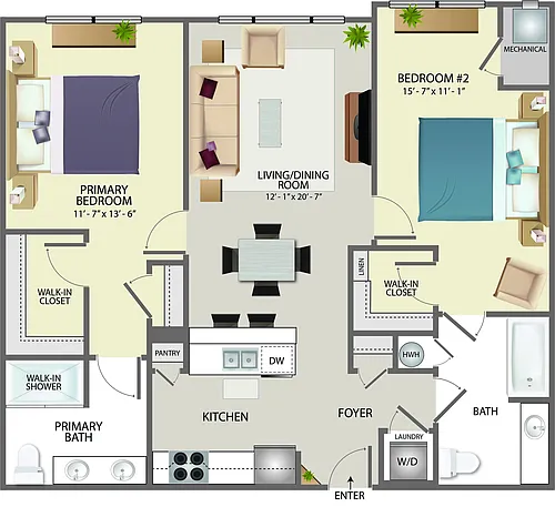 Floor plan 2D-X
