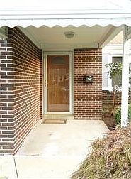 Sheltered entrance to front door