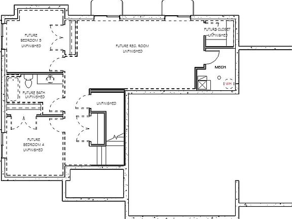 Moore-A3 Unfinished Basement