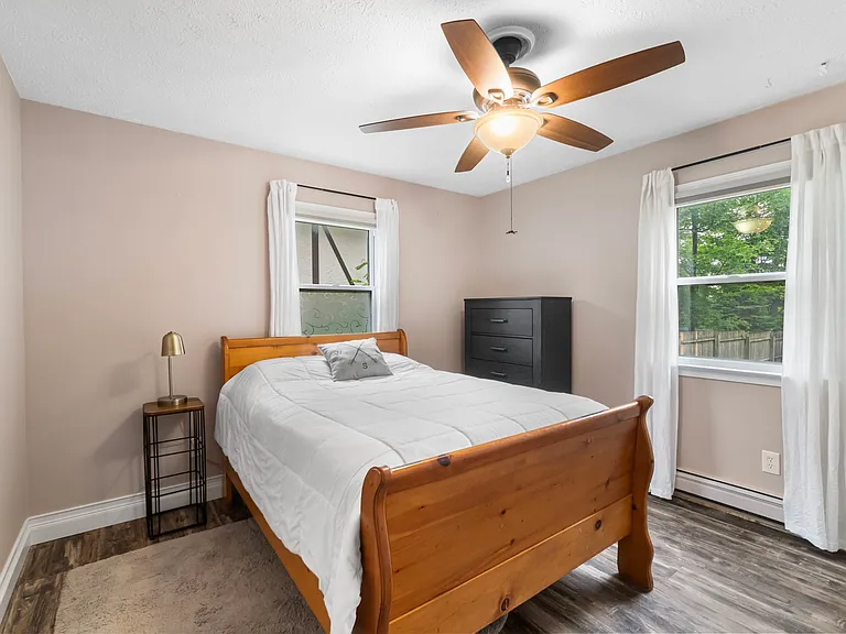 Main floor queen size bed