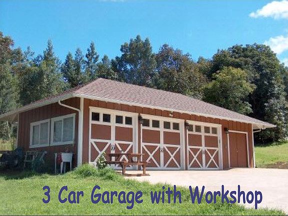 Carriage-style custom garage doors.
