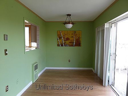 Dining Room w/slider to deck