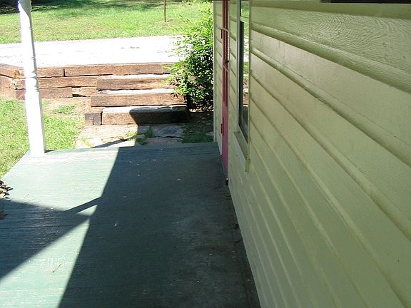 front porch ground level