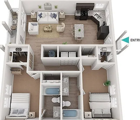 Cornflower 2x2 Cornflower 2x2