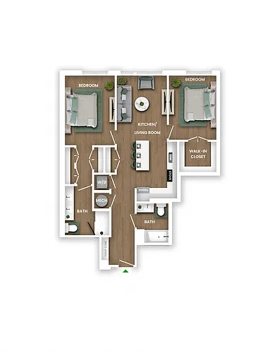 Floor plan B1B
