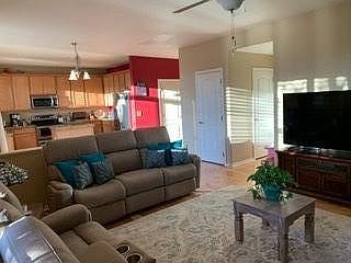 Family room with gas fireplace