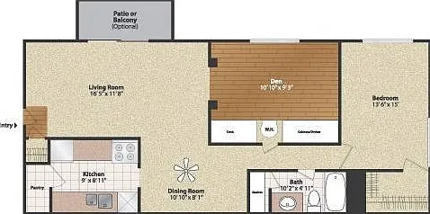 One Bedroom Den One Bedroom Den