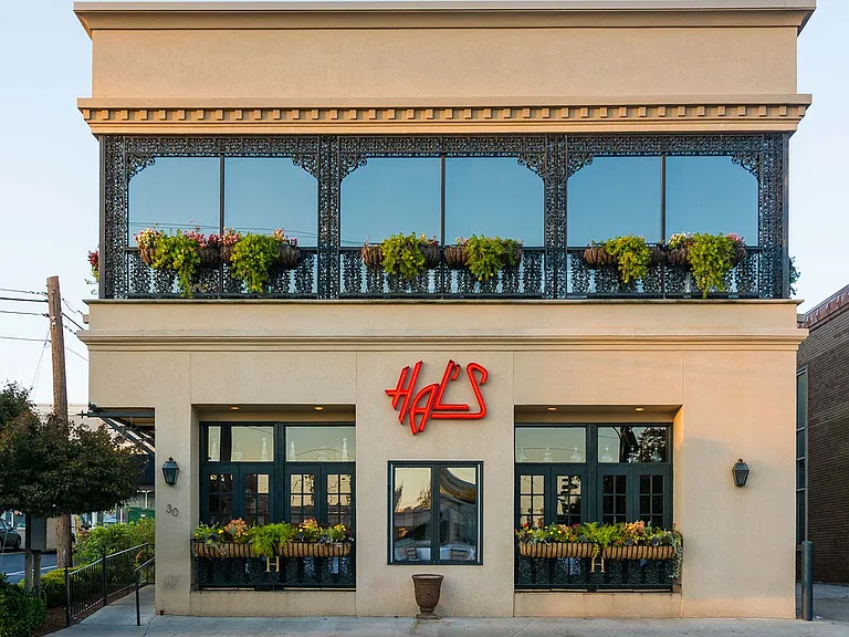Go out to dinner and the nearby Hal's Steakhouse