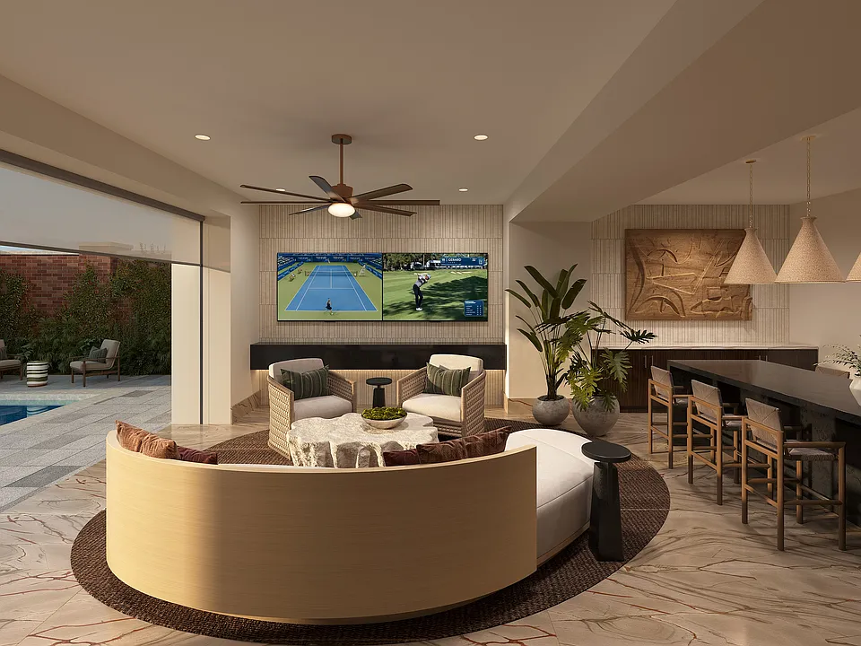 Pool cave lounge