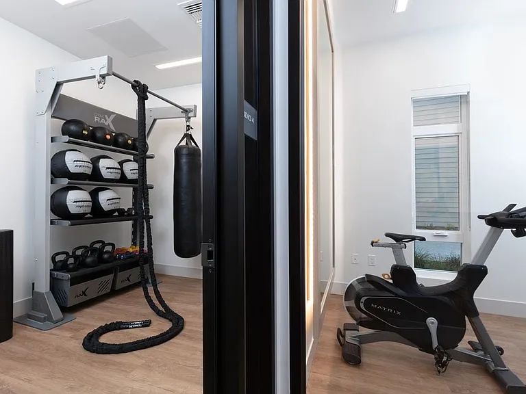 Fitness studios with strength and cardio equipment
