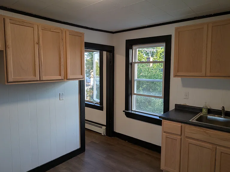 Kitchen view facing dining room.