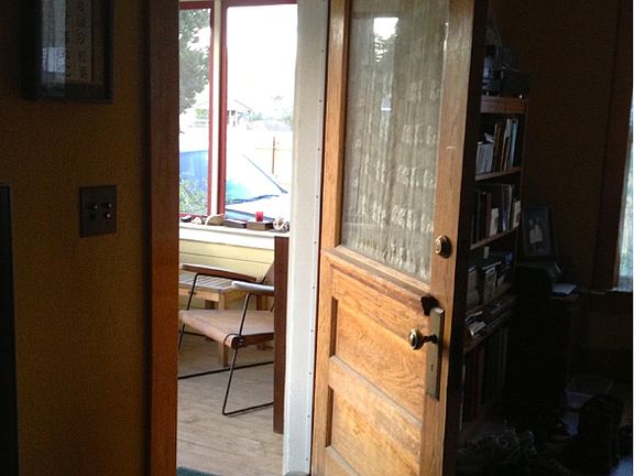 Entry from front porch